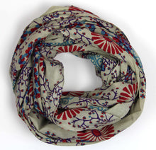 Charger l'image dans la galerie, foulard-coton-bio-ryoko-beige-les-belles-vagabondes