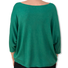 Charger l'image dans la galerie, pull-fin-manches-3-4-vert-forest-dos

