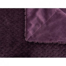 Charger l'image dans la galerie, plaid-damier-prune-130cm x 170cm
